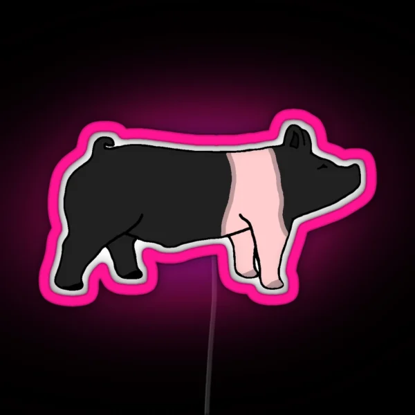 Hampshire Hog RGB Neon Sign