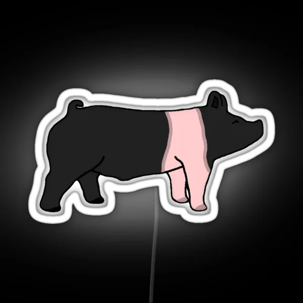 Hampshire Hog RGB Neon Sign