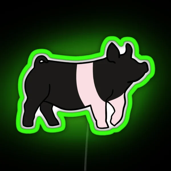 Hampshire Show Pig RGB Neon Sign