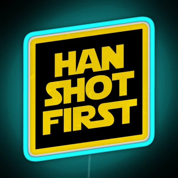 Han Shot First RGB Neon Sign