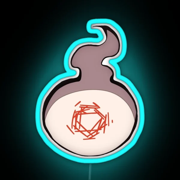 Hanako Kun Ghost Fire Red RGB Neon Sign