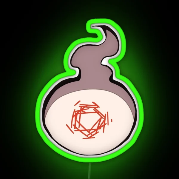 Hanako Kun Ghost Fire Red RGB Neon Sign