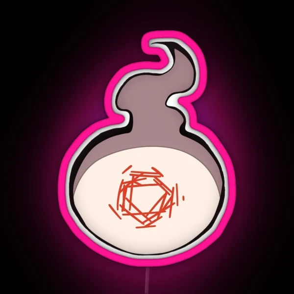 Hanako Kun Ghost Fire Red RGB Neon Sign