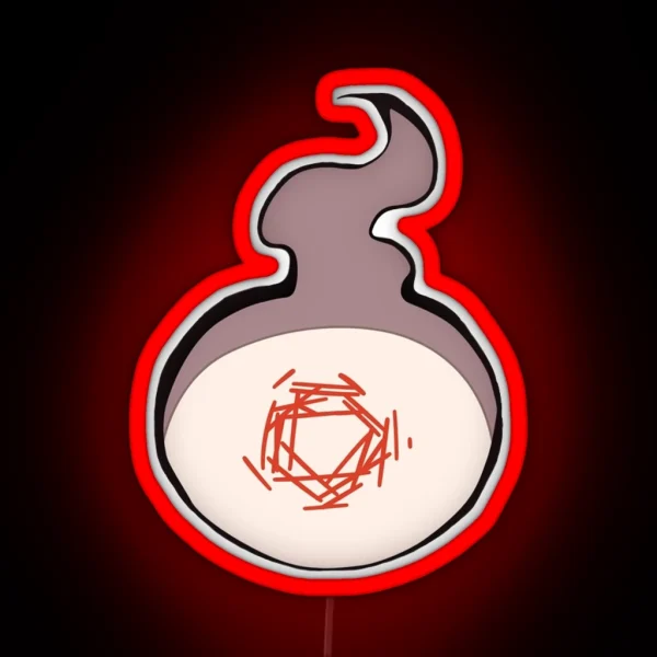 Hanako Kun Ghost Fire Red RGB Neon Sign
