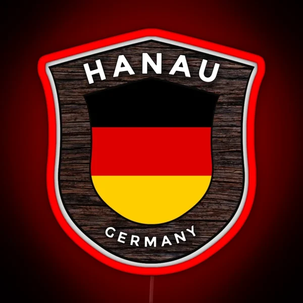 Hanau Germany Emblem Flag RGB Neon Sign