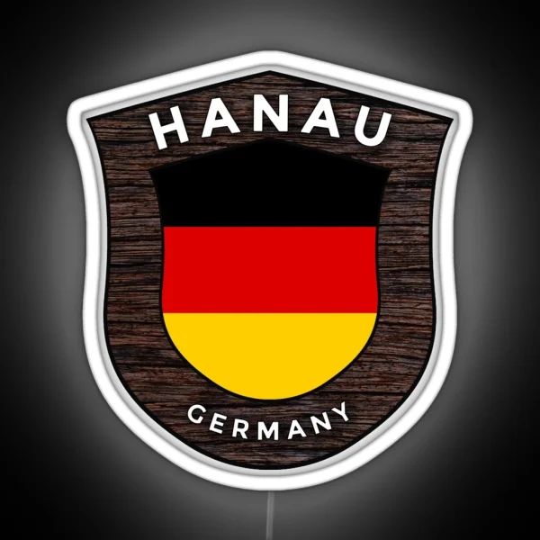 Hanau Germany Emblem Flag RGB Neon Sign