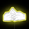 Hand Sign Horse RGB Neon Sign - Image 5