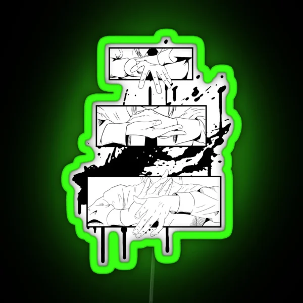 Hand Splatter RGB Neon Sign