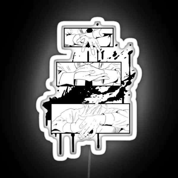 Hand Splatter RGB Neon Sign