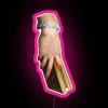 Hand With Book Detail Renaissance Aesthetic RGB Neon Sign - Image 6