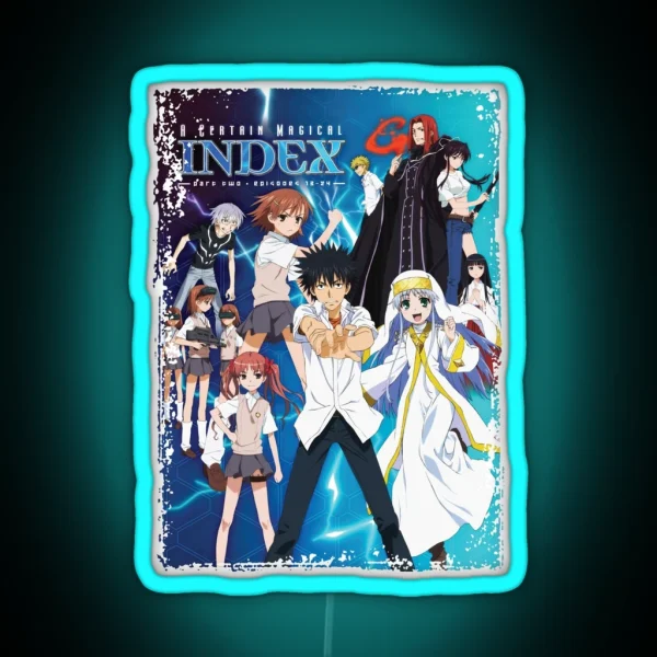Handsome Boy A Certain Magical Index Art RGB Neon Sign