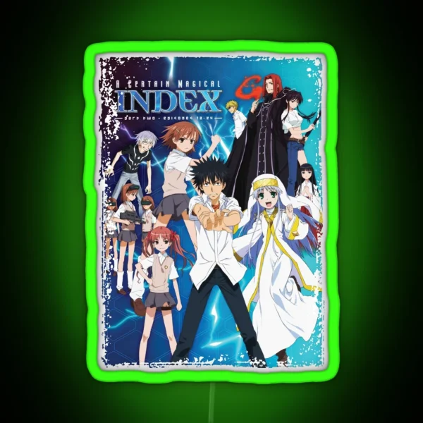 Handsome Boy A Certain Magical Index Art RGB Neon Sign