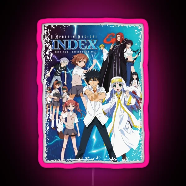 Handsome Boy A Certain Magical Index Art RGB Neon Sign
