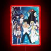 Handsome Boy A Certain Magical Index Art Novel Series RGB Neon Sign - Image 2