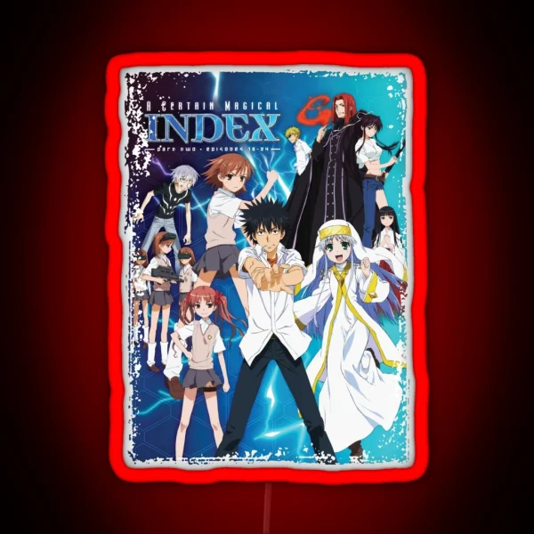 Handsome Boy A Certain Magical Index Art RGB Neon Sign