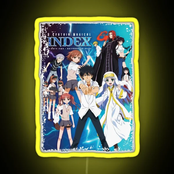 Handsome Boy A Certain Magical Index Art RGB Neon Sign