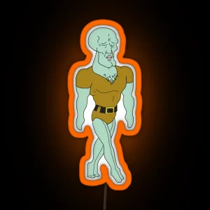 Handsome Squidward RGB Neon Sign