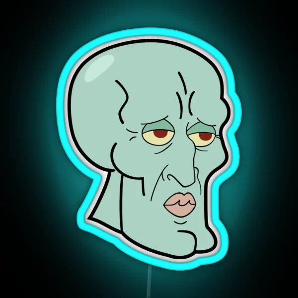 Handsome Squidward RGB Neon Sign