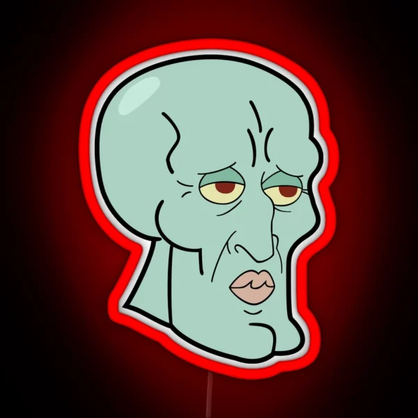 Handsome Squidward RGB Neon Sign