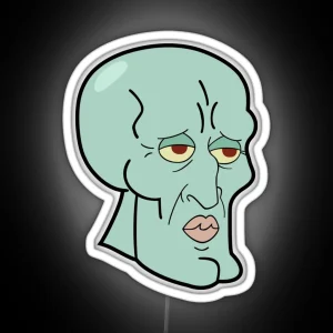 Handsome Squidward RGB Neon Sign