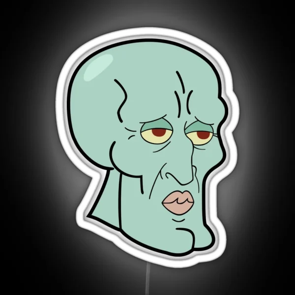 Handsome Squidward RGB Neon Sign