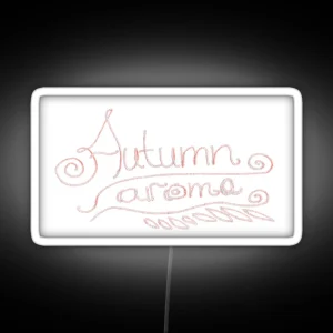 Handwritten Autumn Aroma Autumn Lettering RGB Neon Sign