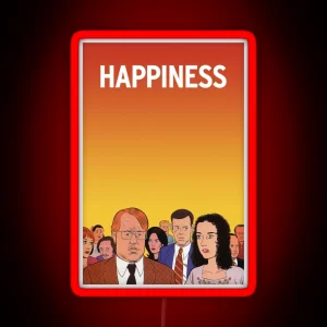 Happiness Movie Poster RGB Neon Sign