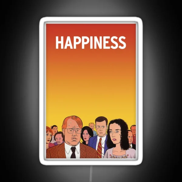 Happiness Movie Poster RGB Neon Sign