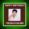 Happy Birthday From Hyun Bin RGB Neon Sign - Image 3