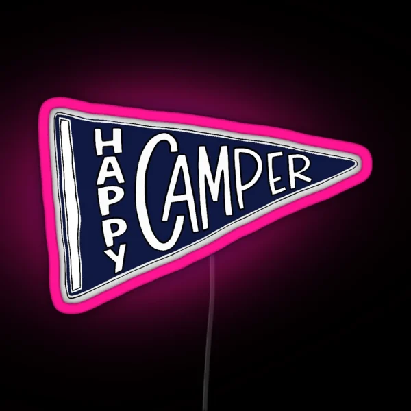 Happy Camper RGB Neon Sign