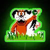 Happy Dog Holding Single Duck From Duck Hunt Arcade Video Game RGB Neon Sign - Image 3
