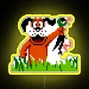 Happy Dog Holding Single Duck From Duck Hunt Arcade Video Game RGB Neon Sign - Image 5