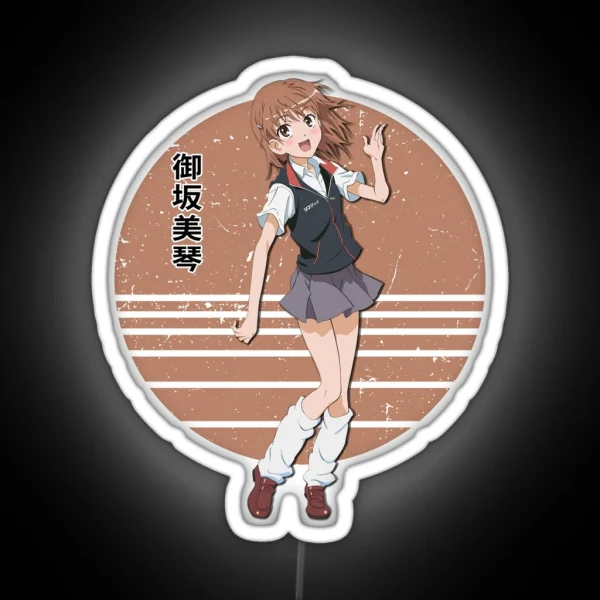 Happy Girl A Certain Magical Index Art Novel Series RGB Neon Sign