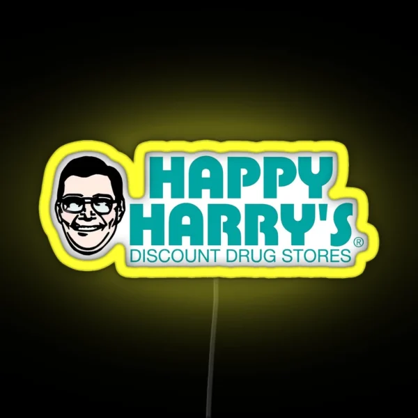 Happy Harry S Delaware RGB Neon Sign