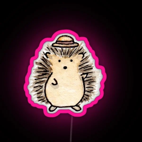 Happy Hedgehog RGB Neon Sign