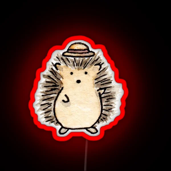 Happy Hedgehog RGB Neon Sign