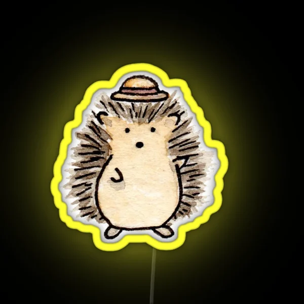 Happy Hedgehog RGB Neon Sign