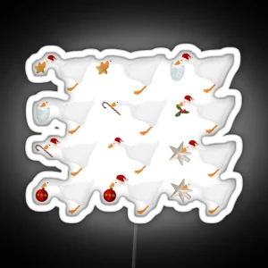 Happy Holiday Goose RGB Neon Sign