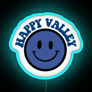 Happy Valley Smiley Face RGB Neon Sign