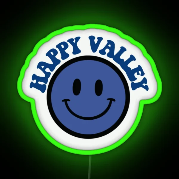 Happy Valley Smiley Face RGB Neon Sign