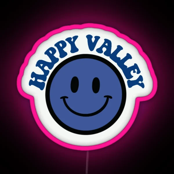 Happy Valley Smiley Face RGB Neon Sign