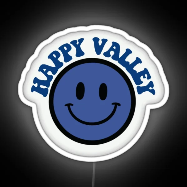 Happy Valley Smiley Face RGB Neon Sign