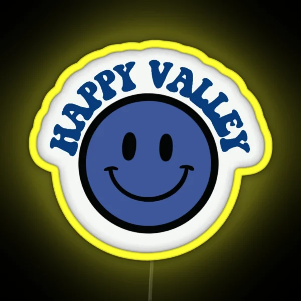 Happy Valley Smiley Face RGB Neon Sign