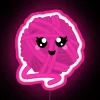 Happy Yarn Ball Pink RGB Neon Sign