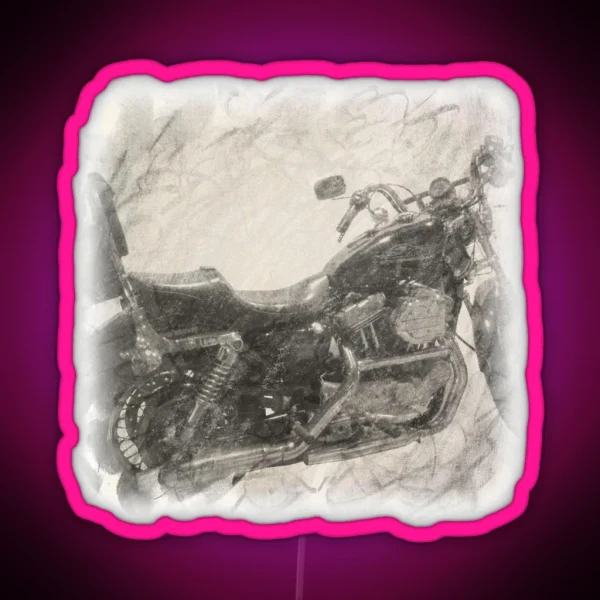 Harley Sportster Motorcycle RGB Neon Sign