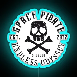 Harlock Space Pirate RGB Neon Sign