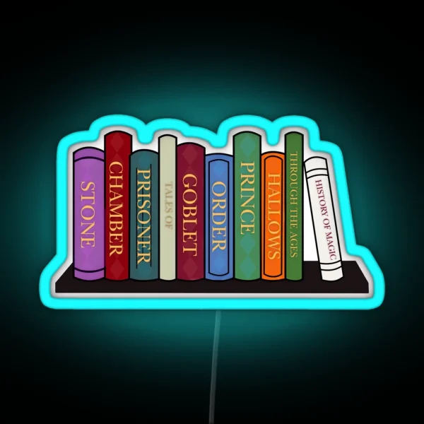 Harry Bookshelf RGB Neon Sign