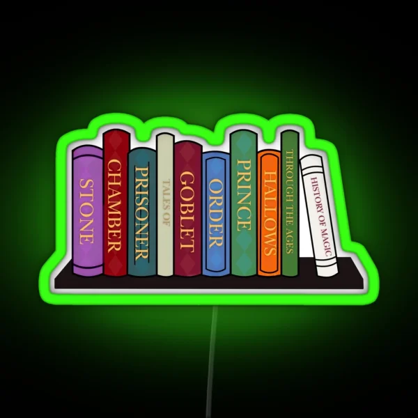 Harry Bookshelf RGB Neon Sign