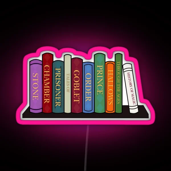 Harry Bookshelf RGB Neon Sign