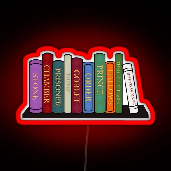Harry Bookshelf RGB Neon Sign